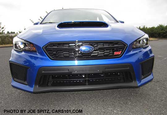 2018 Subaru WRX STI front grill, wr blue shown