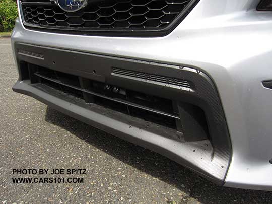 2018 Subaru WRX front bumper fascia, ice silver shown