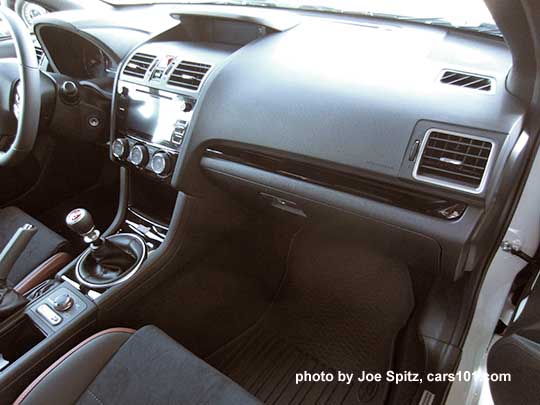 2018 Subaru WRX STI  gloss black trimmed dash,  console SI drive, DCCD knob, shift knob