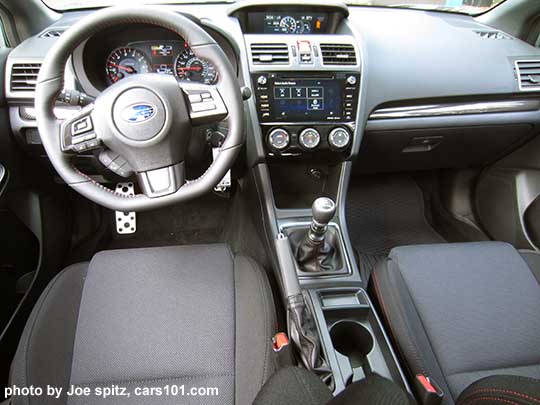 2018 Subaru WRX Premium interior- console, dash, seats