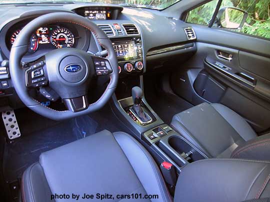 2018 Subaru WRX Limited CVT transmission, gray leather seating