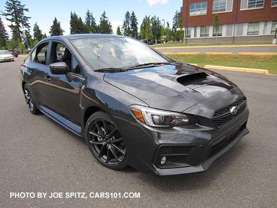 dark gray 2018 Subaru WRX Limited,  10 spoke  18" alloys