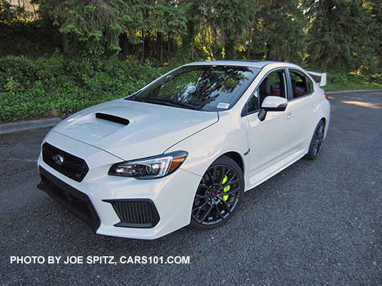 2018 white Subaru STI Limited