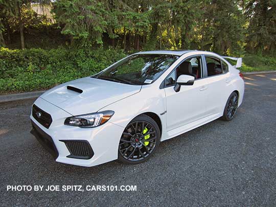 2018 white Subaru STI Limited