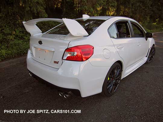 2018 white Subaru STI Limited