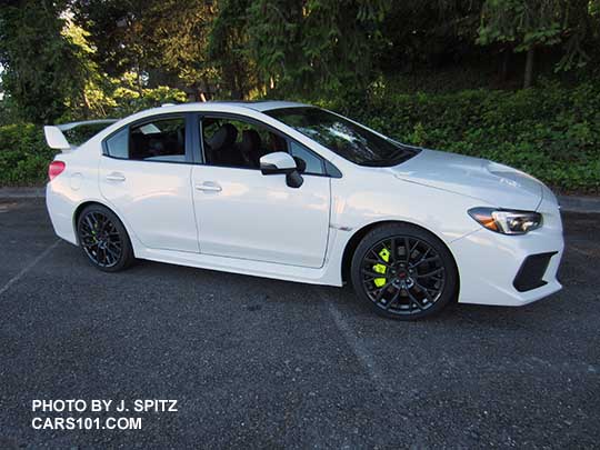 2018 white Subaru STI Limited