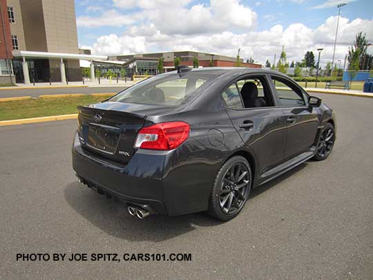 dark gray 2018 Subaru WRX Limited,  gray 18" 10 spoke alloys