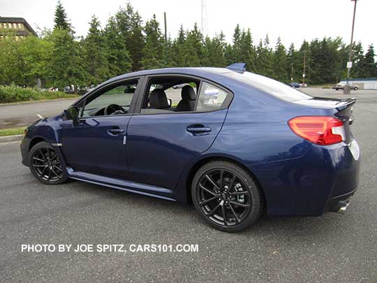 2018 Subaru WRX Limited, lapis blue color shown