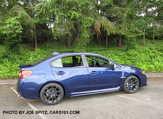 2018 Subaru WRX Limited, lapis blue color shown