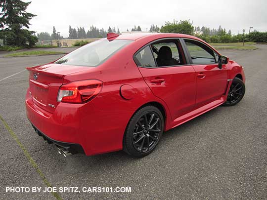 2018 Subaru WRX Premium, Pure Red color shown