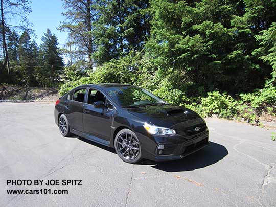 2018 Subaru WRX, crystal black silica color shown