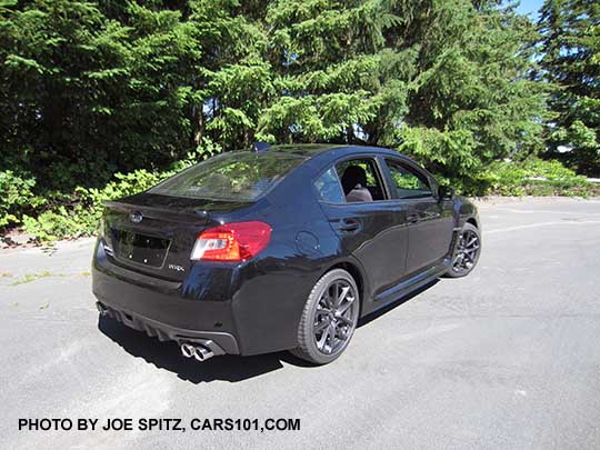 2018 Subaru WRX, crystal black silica color shown