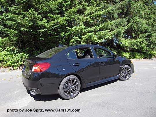 2018 Subaru WRX, crystal black silica color shown