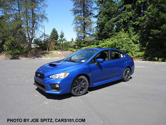 2018 WRX, world rally wr blue color shown