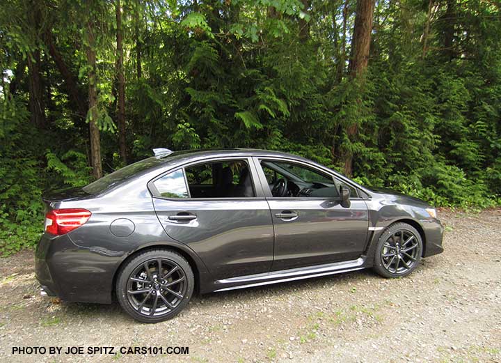 2018 Subaru WRX Limited, dark gray color, gray 18" alloys