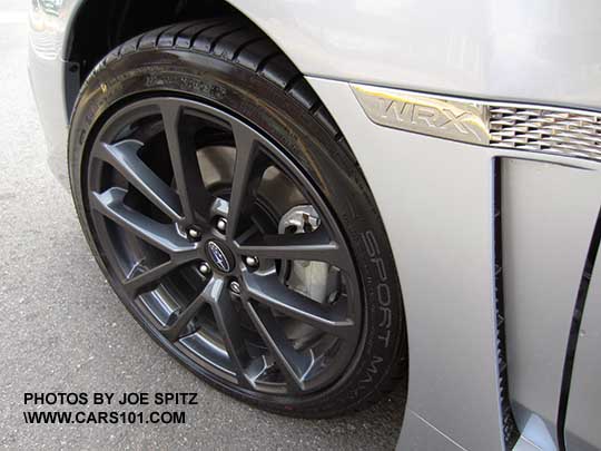 2018 Subaru WRX Premium and Limited 18" gray alloy wheel