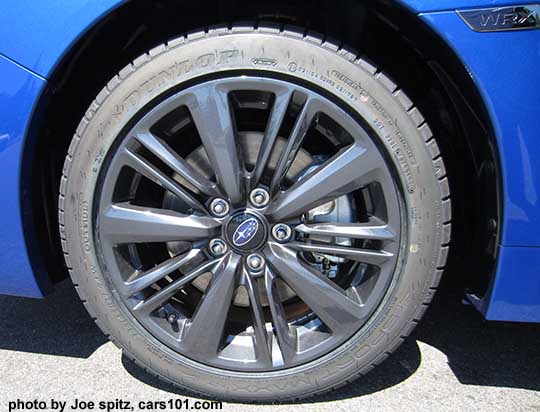2018 Subaru WRX (base model) 17" gray alloy wheel