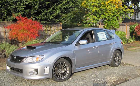 2012 WRX 5 door hatchback, ice silver shown