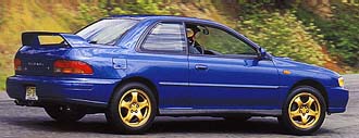 Subaru 1998 rally blue RS