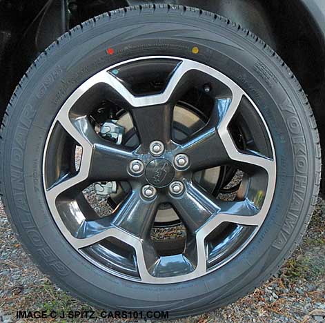 crosstrek premium and limited 17" gray alloy wheel