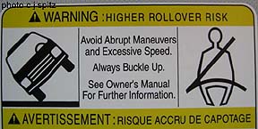 roll over warning