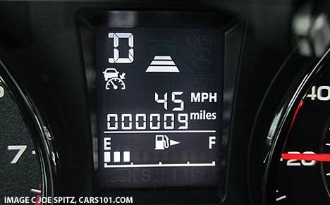 forester touring with eyesight instrument panel