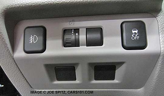2014 forester 2.5i and premium model driver control with optional fog lights