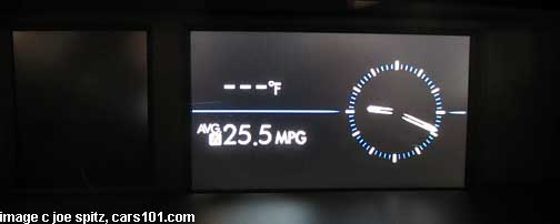 2013 subaru forester clock