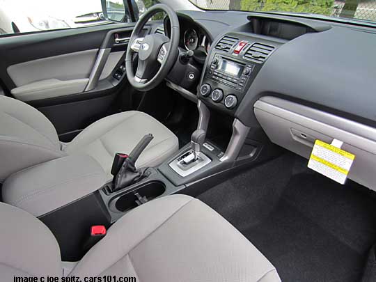 2014 Forester 2.5X Limited and Touring gray leather interior