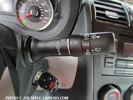 2014 subaru foreswter wiper control, 4 variable intermittent speeds, low, high