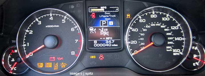 Subaru Dashboards Warning Lights
